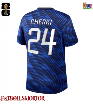 Frankrike Rayan Cherki #24 Hemmatröja VM 2026 Kortärmad